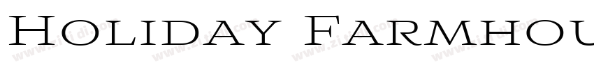 Holiday Farmhouse Re字体转换